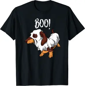 Dachshund Ghost Costume Funny Weiner Dog Owner HAlloween T-Shirt - Jamespatric Shop 27B07XMNJWVZ