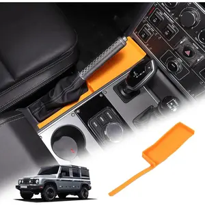 Center Console Organizer Compatible with INEOS Grenadier 2020-2024, Center Console Hand Brake Storage Box Armrest Organizer Insert Tray Accessories (Orange)