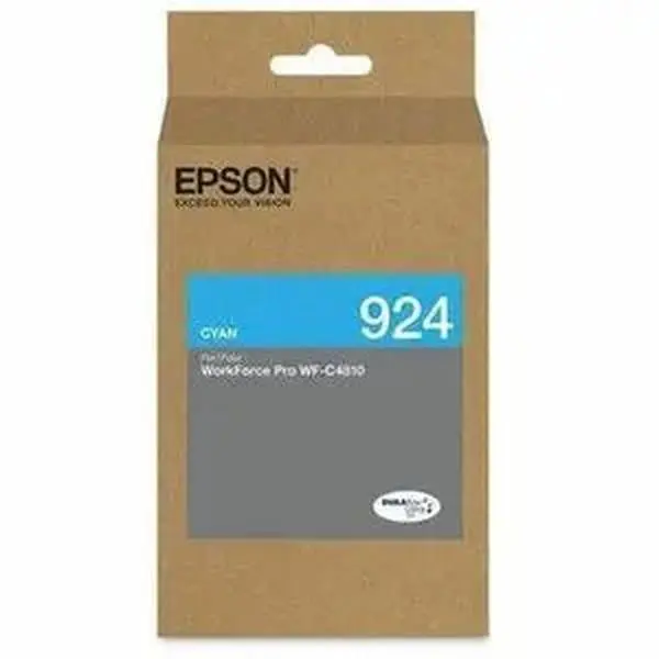 Epson 924 Original Cyan Ink Cartridge - Standard Yield for Reliable Color Printing
