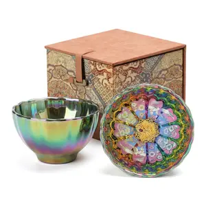 Aesthetic 7-Color Crane JianZhan Teacup | Handmade Luxury Gift With Traditional Box