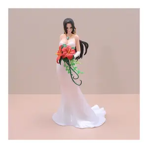 NEW One Piece Anime Girl Figures GK Wedding Dress Boa Hancock Light Sexy Appeal Action Statue Collection Decoration Adult Toys