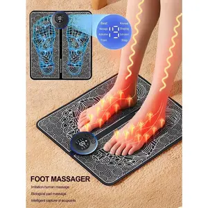 Mother's Day Gift EMS Foot electric muscle Massager Rechargeable Massage Pad Foot Relaxation Pad  Foot Massage Tools