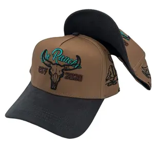 De Rancho Dessert Skull a-frame hat (Brown)