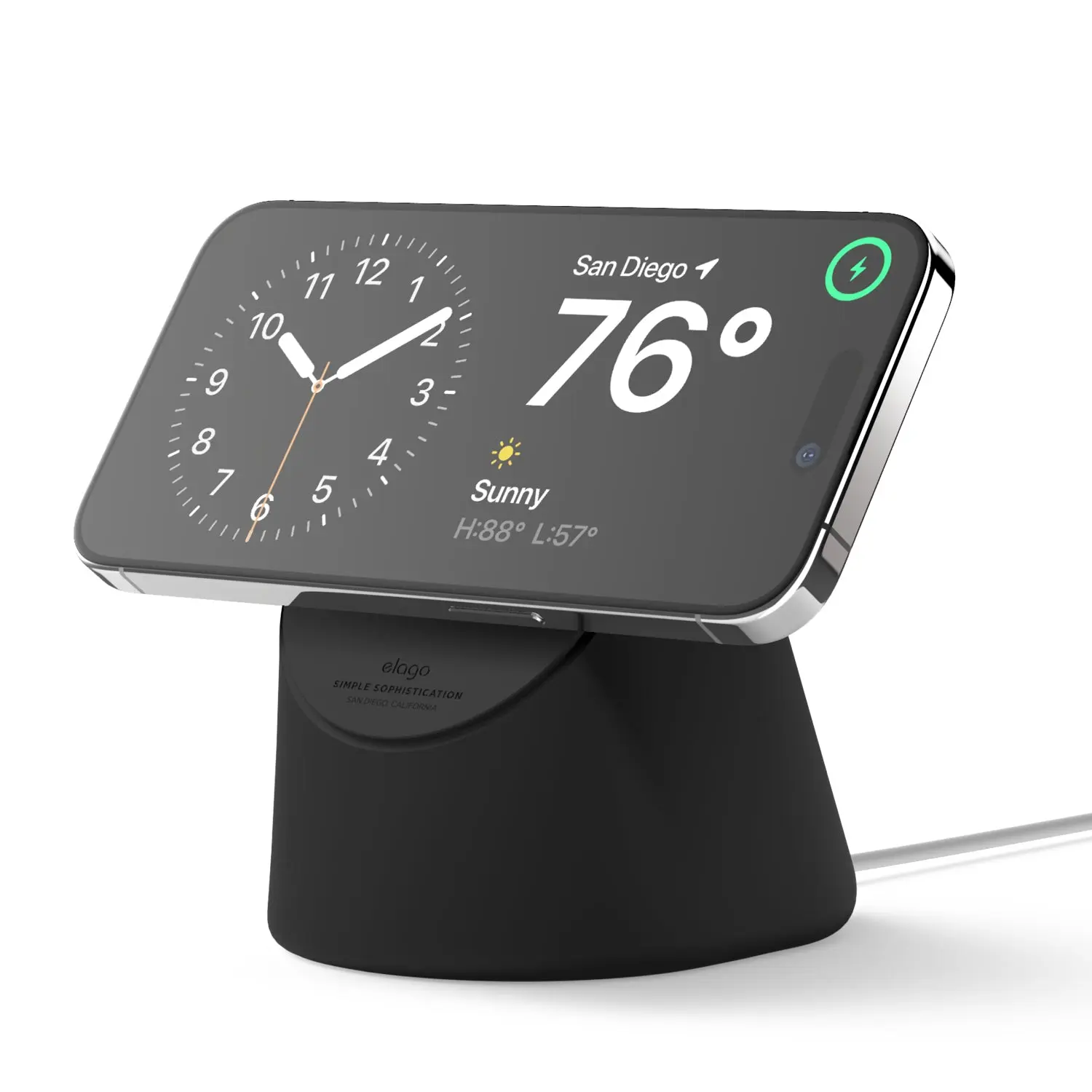 MS1 Charging Stand for MagSafe - Durable Silicone Charger Accessory, Perfect for FaceTime and Video Streaming, Compatible with MagSafe Smartphones and Cases  [4 Colors]