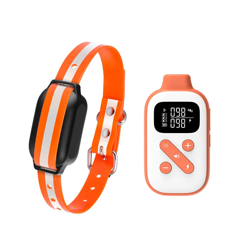 Anti-Bark Smart Dog Collar with Nylon Strap, Adjustable Fit, Smart Control and E-Shock Function for Dogs