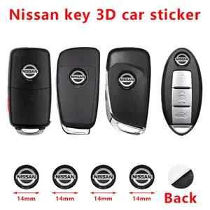 Car Key Emblem Sticker, Remote Control Car Key Identifier, Customized Car Key Decal, Interior Decoration Accessory for Nissan Nismo Almera Tiida Juke Teana Qashqai 350Z 370Z GTR