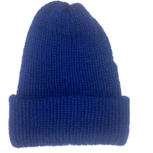 Handmade Knitted Winter Beanie Hat - Northern Rags Dark Blue