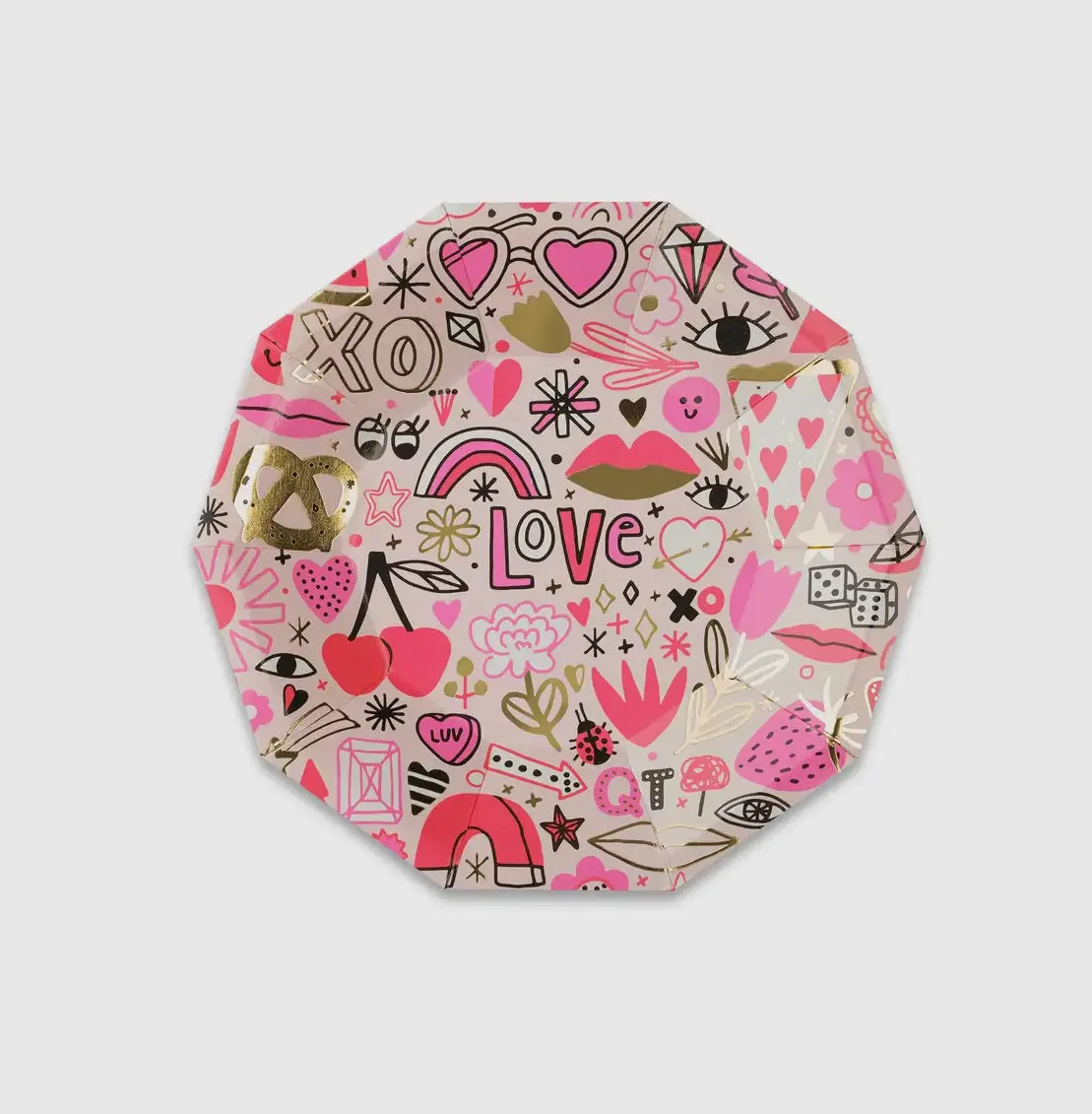 "Love Notes" 🩷 Party Plates 7.5" (Set of 8)