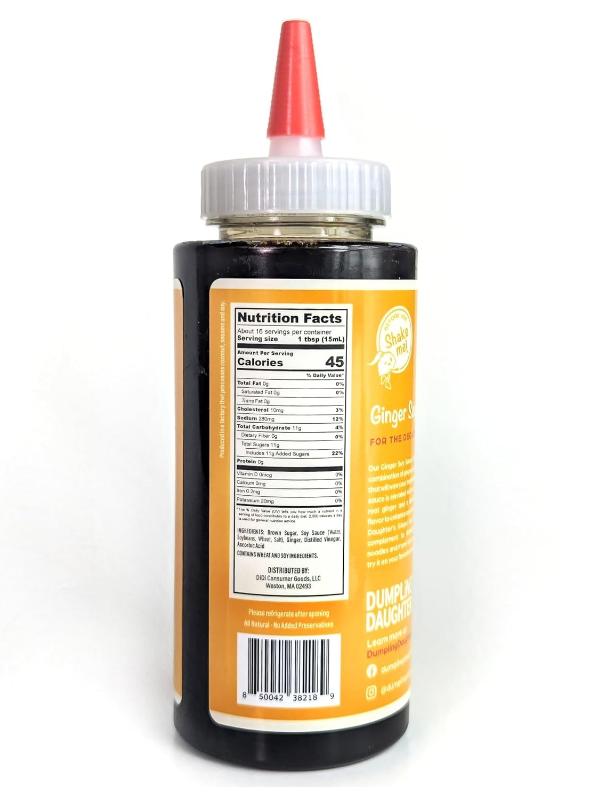 Dumpling Daughter - Spicy Sweet Soy - Brown Sugar Sweetened Dumpling Sauce Balanced with Spicy Chili Oil (8 Fl Oz, Ginger Soy)