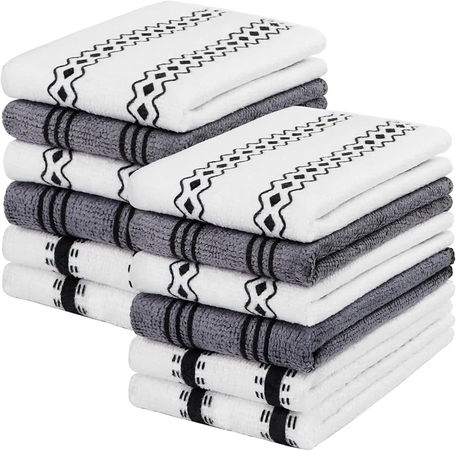 12 Pack Microfiber Cleaning Cloth Kitchen Towels