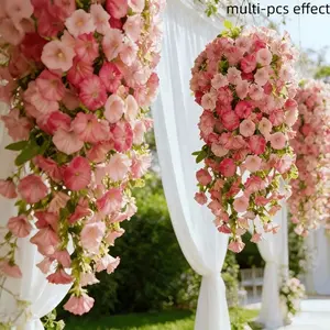 Hot! 8 Bunches Realistic Artificial UV Resistant Flowers,Fade Proof Waterproof Floral Arrangement, Low Maintenance Long Lasting, Ideal for Garden Balcony Window Box, Wedding Teacher's Day Thanksgiving All Holiday Home Office Indoor Outdoor