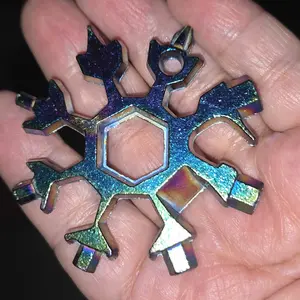 Viral 18-in-1 Snowflake Multi-tool  Stainless Steel Portable Wrench | All-in-One Screwdriver & Bottle Opener | Must-Have Survival Gadget