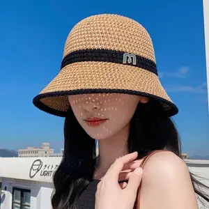2026 Latest Women's Foldable Sun Hat — Breathable Mesh Outdoor French-Style Straw Hat for Sun Protection and Shade