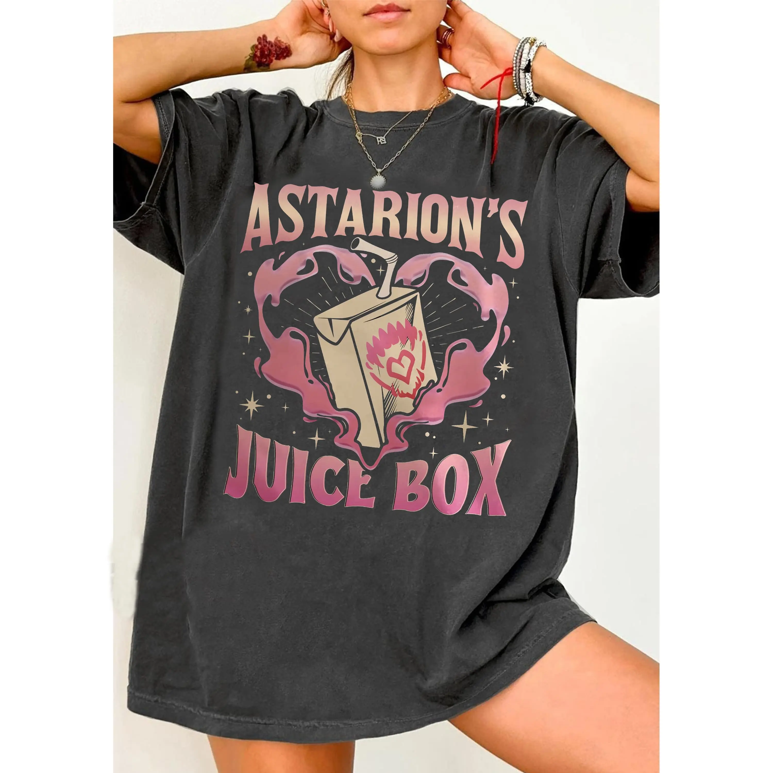 Juice Box BG3 Game Fan Shirts Unisex Heavy Cotton Tee Classic Fit Crewneck Top for Men Women All Seasons