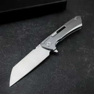 Brand-New High-Quality Submarine Tank Bearing Folding Knife with 440C Blade and 420 Steel Handle Durable Outdoor Knife for Daily Carry, Camping, and Hiking