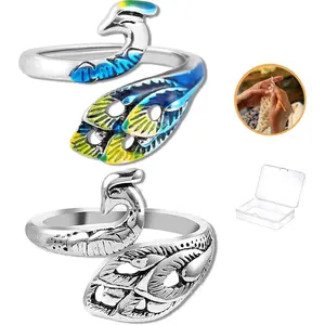 Crochet Ring for Fingure Adjustable Crochet Tension Ring Yarn Tension Rings Easy Crocheting Crochet Accessories Mother Grandma Thanksgiving Presents