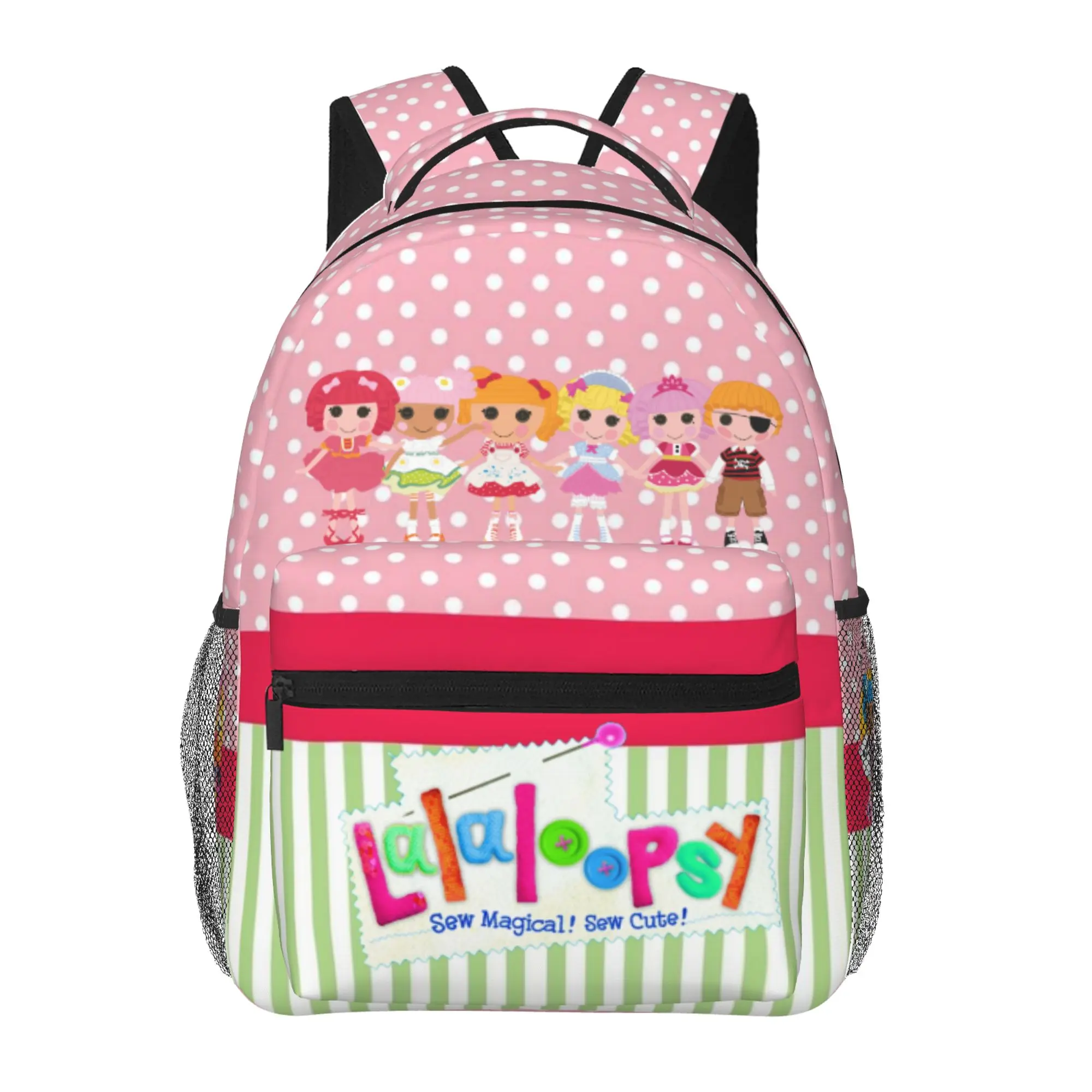 Lalaloopsy Large Capacity Student Backpack We're Lalaloopsy Netflix Organized Daypack  MGA Lalaloopsy Versatile Bag for School, Weekend Trips, Sleepovers & Hiking