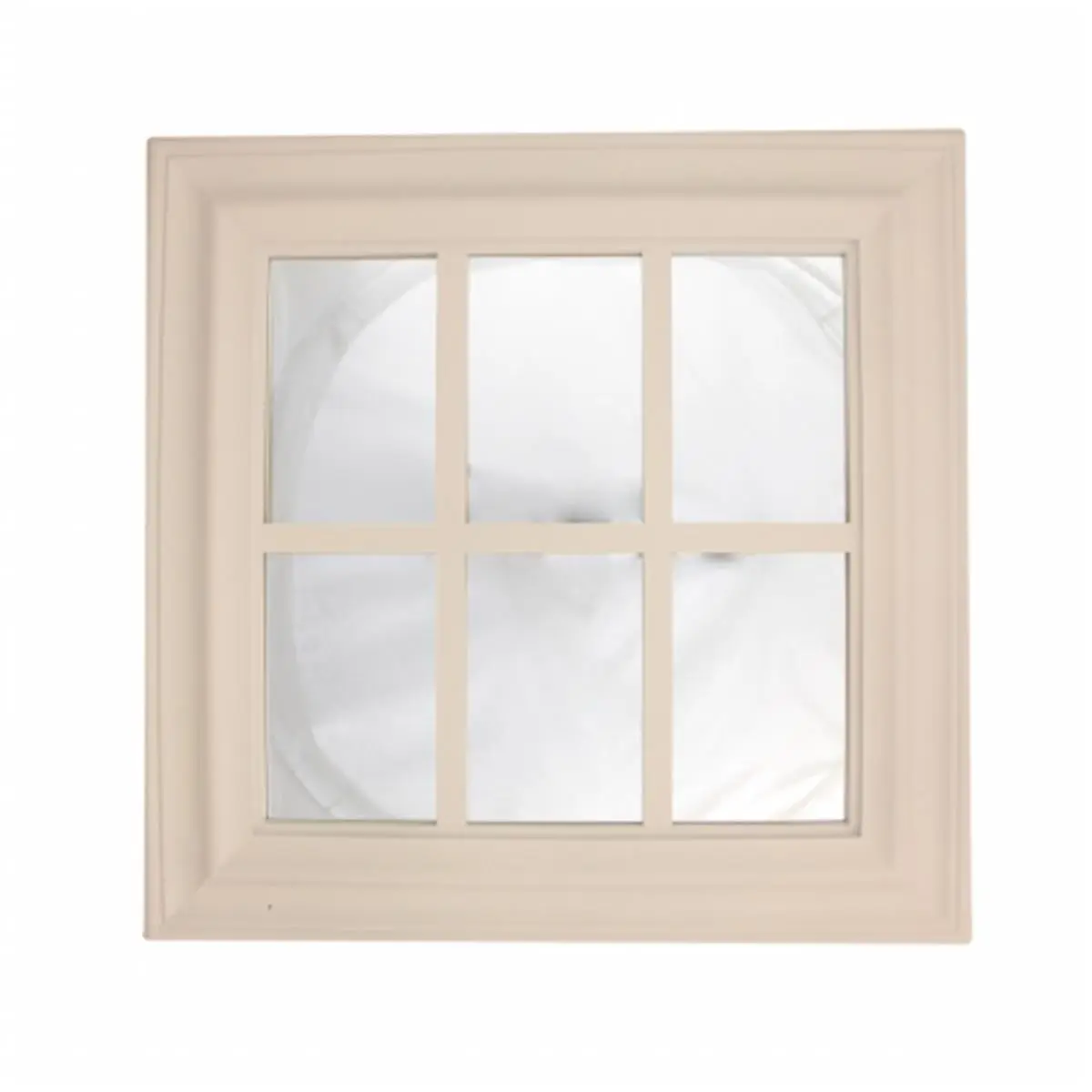 Gordon 32013889 Square-Edged Wall-Mounted Glass Mirror, 17.25 in Pure White Window-Inspired Decorative Hanging Home Decor Mirror, Square-Edged Wall-Mounted Mirrors