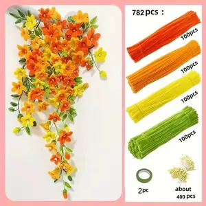 Diy782 Multi-Color Twist Rod Bubble Gum Cleaner Making Kit, Home Decor, Wall Art, Unique Gift, Mother's Day, Graduation Anniversary, Easter Decoration