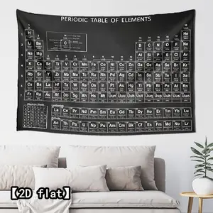 2D flat Periodic table schematic, creative inspiration design ultra-soft flannel blanket, essential gift blanket for holidays, birthdays, multipurpose blanket, all-season travel blanket