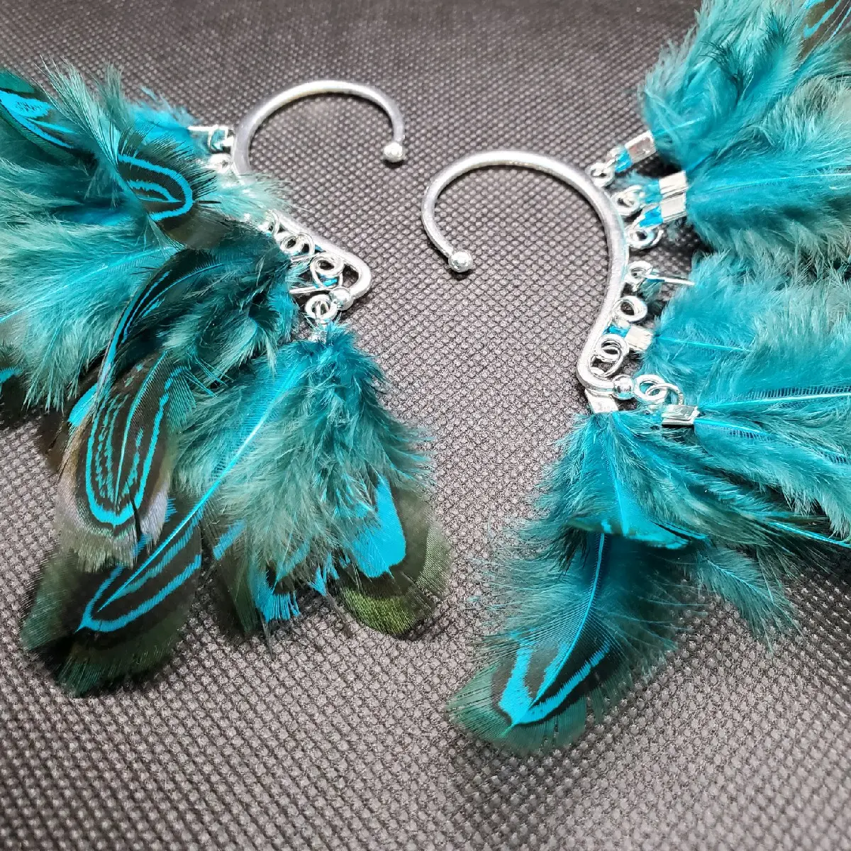Eccentric Expressionz Feathered Earring Cuffs