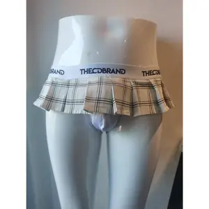 White Jockstrap Mini Skirt