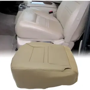 Synthetic Leather Seat Cover Tan Compatible with 2000 2001 Ford Excursion Limited XLT - Passenger Bottom Side Truck Cushion Protector Replacement