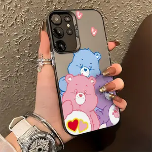 Cute cartoon C-Cares B-BearsPhone Case Suitable for Samsung Galaxy S26 S25 S24 A37 A57 A17 A07 A56 A26 A36 A55 A35 A06 A16 A05 A14 A24 A34 A54 A15 A05s A04e A25 S23 S22 S21 S20 FE Ultra Plus Edge 4G 5G Anti Fall Matte Back Cover