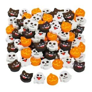 Halloween Emoji Erasers, Party Favors, Classroom Prizes, 144 Pieces