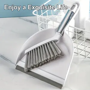 Home Small Broom and Dustpan Set, Multifunctional Broom and Dustpan Set, Plastic Scoop Brush, Camping Broom, Creative Cleaning Tools, Home Cleaning Products