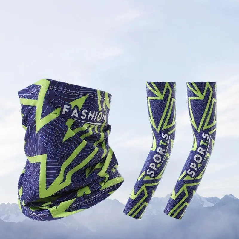 Geometric Graffiti [Arm Sleeves + Face Mask Set]