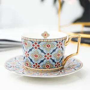 Moroccan Porcelain Cup & Saucer Set