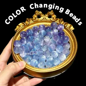 {Moon Star} Color-Changing UV Beads for DIY Fans Purple To Blue