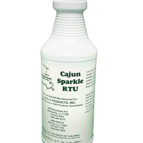 LONG'S PRODUCTS Cajun Sparkle Peroxide Ready-to-Use Active Spray All-Purpose Cleaner - Household Items, Cleaning Supplies, Multi-Surface Citrus Solution for Stainless Steel, Heavy Glass Grime
