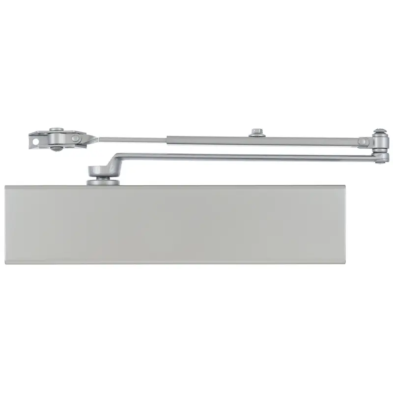Brinks Commercial Grade 1 Hydraulic Door Closer with Aluminum-Steel Construction, Mounting Plate, Adjustable Closing Speed, 13.88 in. Size, 5.5 in. Dimension, 188 lbs Load Capacity, Ideal for Hospitals & Stores, Interior/Exterior Commercial Doors, Hydraul