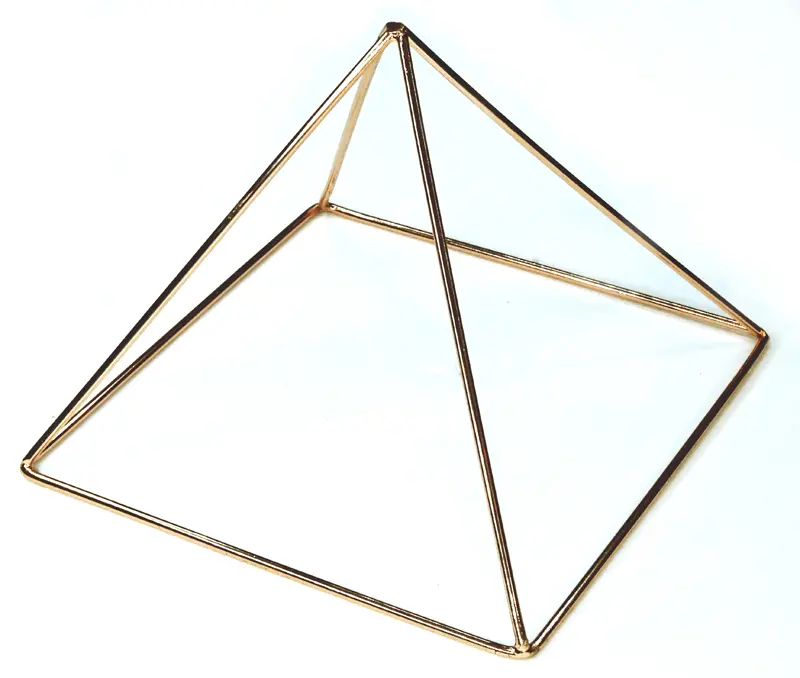 6 Inch Copper Pyramid Energizer — Meditation &amp; Altar Energy Tool