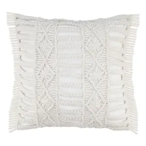 Ox Bay Handmade Macrame Indoor/Outdoor Throw Pillow