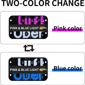 Universal USB Taxi Light Sign for Car with Suction Cup Windshield Decal LED Light Sign Automotive Accessory Gift for Men
