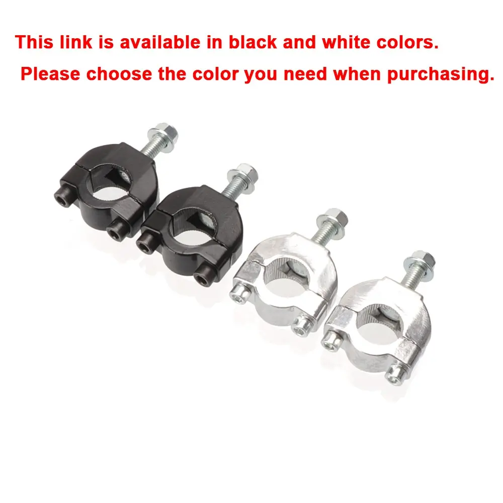 Motorcycle 22mm 7/8'' Handlebar Bar Risers Mount Bracket Clamp Taper, for 2 Stroke 47cc 49cc Mini Moto Dirt Bike Motocross Parts