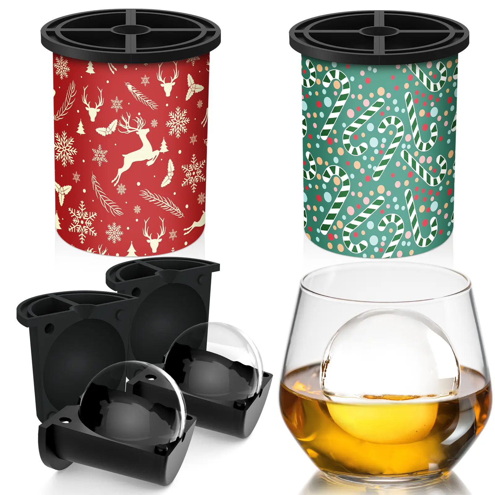 Christmas-Red&Green-2 PCS