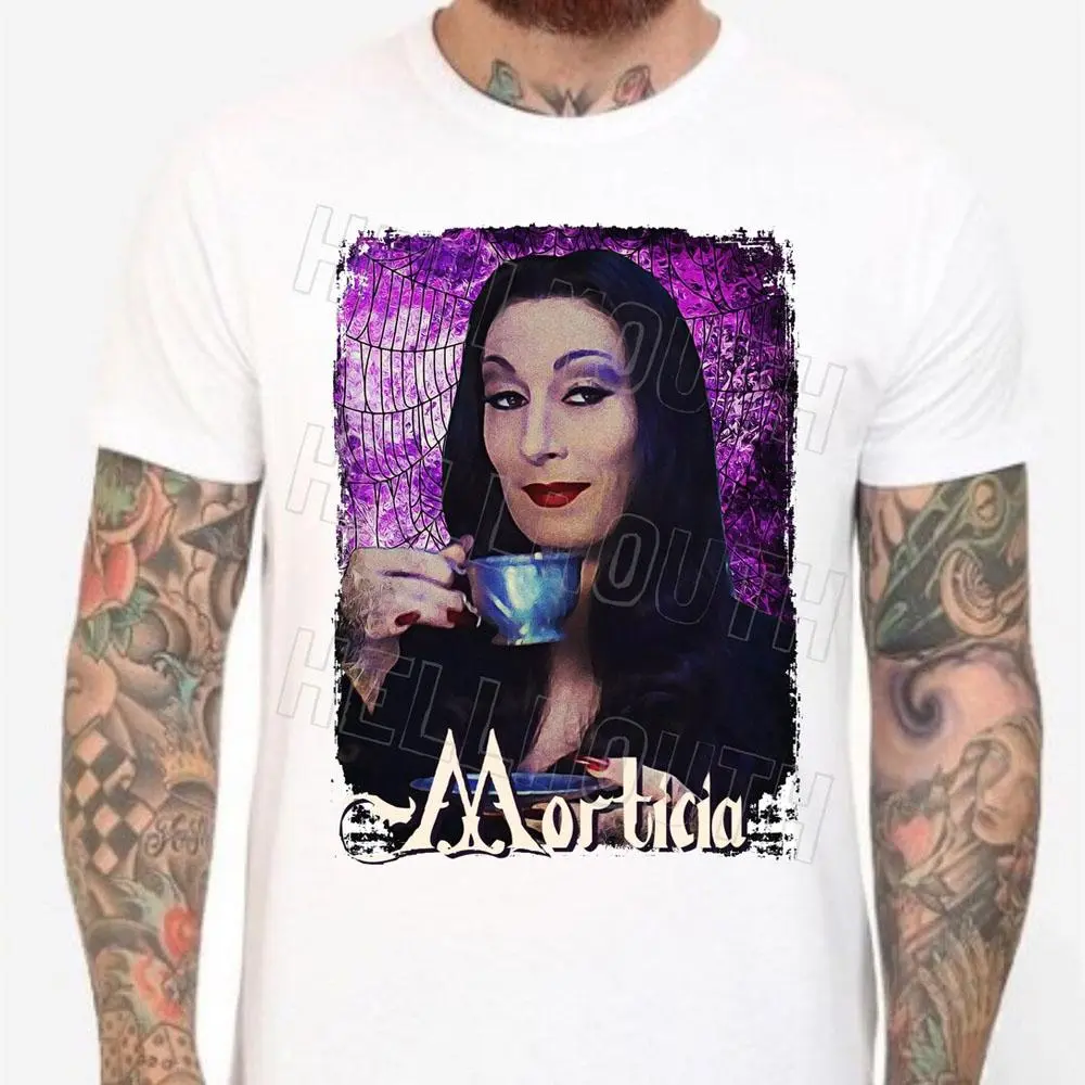 The Addams Family - Morticia Addams White T-Shirt