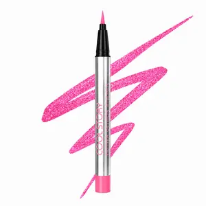 Shimmer Metallic Colored Liquid Eyeliner Pen, Pearlescent Sparkle Waterproof Smudge Proof, Long Lasting High Pigment Party Daily Eye Makeup