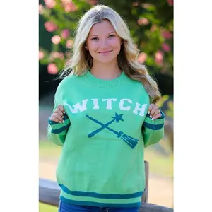 "Witch" Printed Sweater