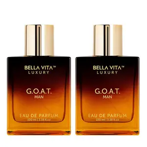 BellaVita Luxury's G.O.A.T. Man x 2  | Eau De Parfum (EDP) | Bergamot, Amber & Vetiver | Woody & Musky | Long Lasting | Cruelty Free