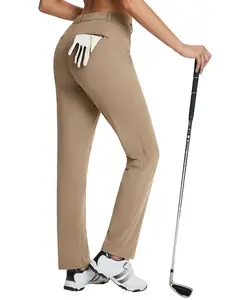 baleaf 29" Women's Winter Business Casual Work Pants Fleece Lined Bottom with Belt Loops Pockets Travel School Teacher