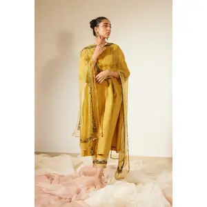 Yellow Abir Kurta Set
