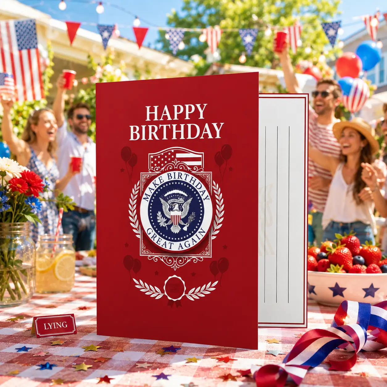 Talking Birthday Card with Sound - Funny Musical Birthday Greeting Card for Men & Women - Hilarious Voice Message Birthday Gift - 5x7 Card with Red Envelope