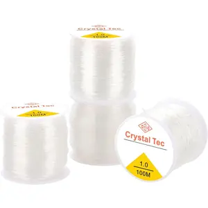4 count Bracelet Elastic 1mm Elastic String for Bracelets Making and  Making(100m)