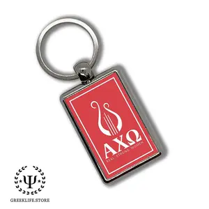 Alpha Chi Omega Keychain Rectangular