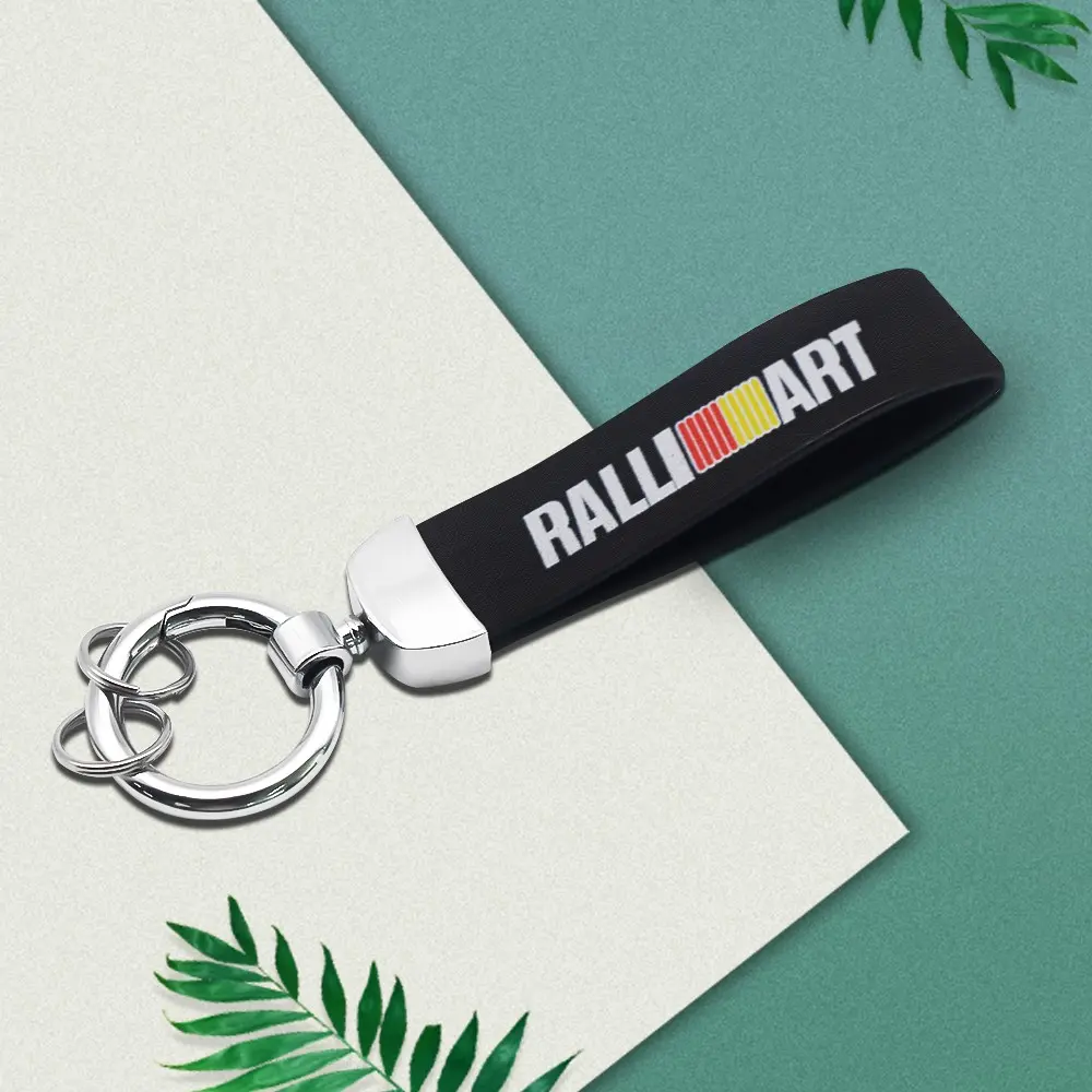 Lancer Ralliart Car Keychain, Durable Fabric Material, Easy Carry Design, Fits Mitsubishi Models Including Lancer Evo & Asx